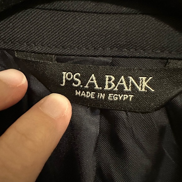 Jos. A. Bank Black Blazer Men’s W Gold Buttons Classic Preppy 100% Wool Size 42S - Picture 7 of 9